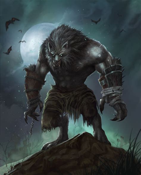 Full Moon Rising Nghi Vo Werewolf Art Character Art Furry Wolf