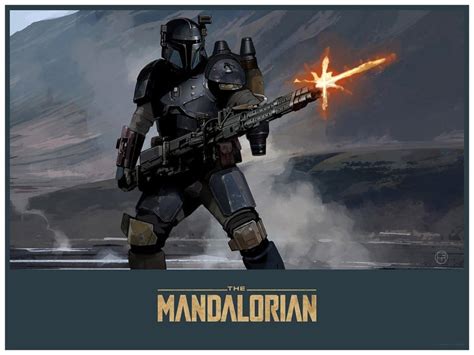 Mandalorian Gunner Star Wars Art By Brian Matyas