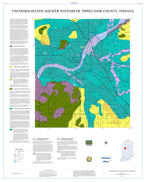 Dnr Water Aquifer Systems Maps 58 A And 58 B Unconsolidated And