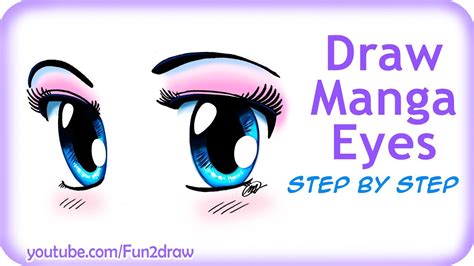 How To Draw Easy Manga Eyes Fun2draw Youtube