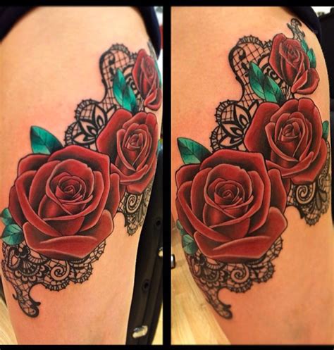 Roses And Lace Tattoo Lace Tattoo Tattoos For Women