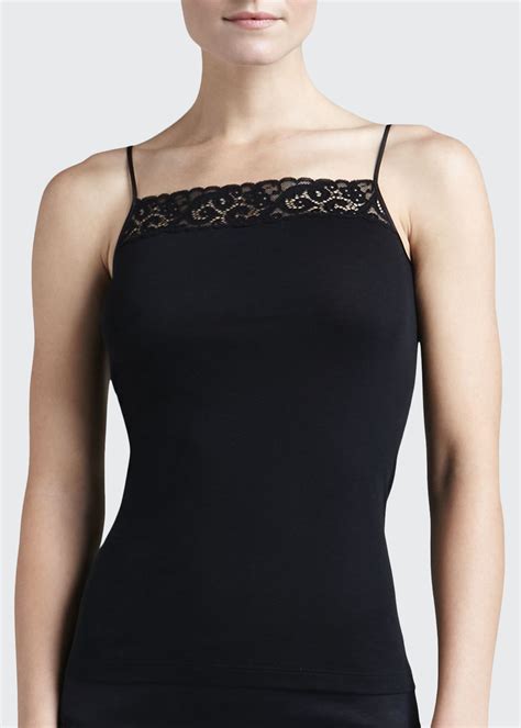Hanro Moments Lace Trimmed Camisole Bergdorf Goodman