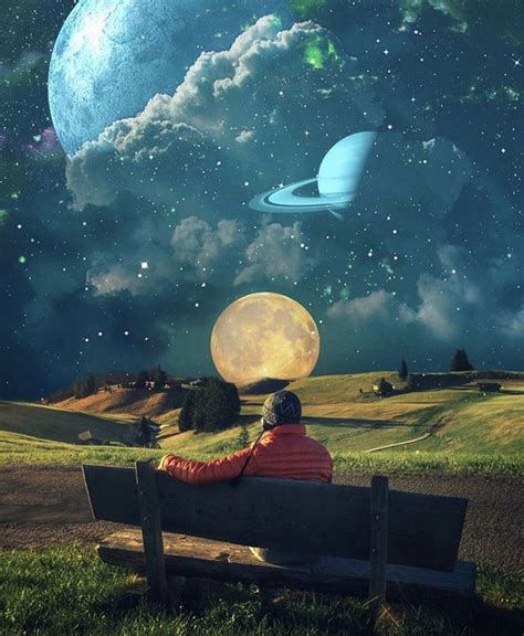 Stargazing Surrealism Photography Space Art Psychedelic Space
