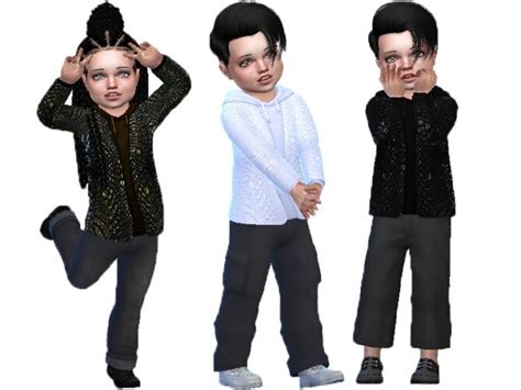 Leather Jacket Toddlers By Trudieopp At Tsr Sims 4 Updates