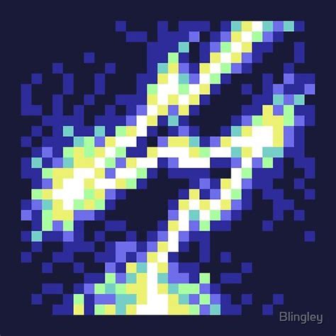 Lightningu Bolttu Pixel Art Lightning Powers Pixel