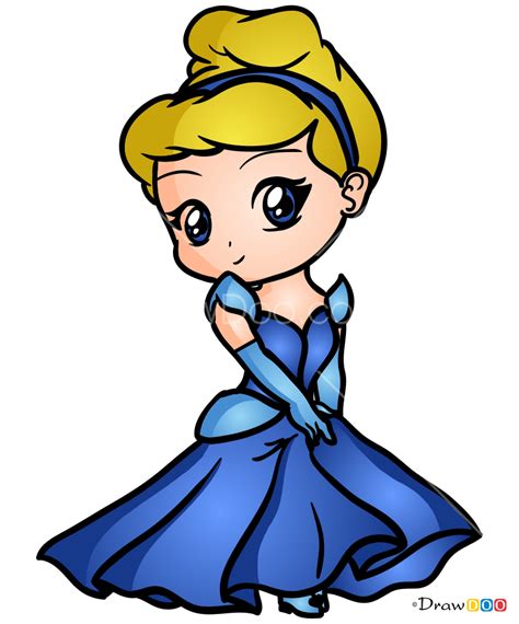 How To Draw Chibi Cinderella Cinderella