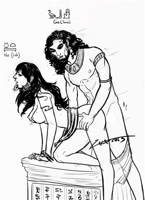 Nut And Geb Ancient Egypt Slipperywitch
