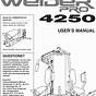 Weider Pro 4250 Home Gym Manual