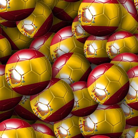 Spain Soccer Balls Pattern Crew