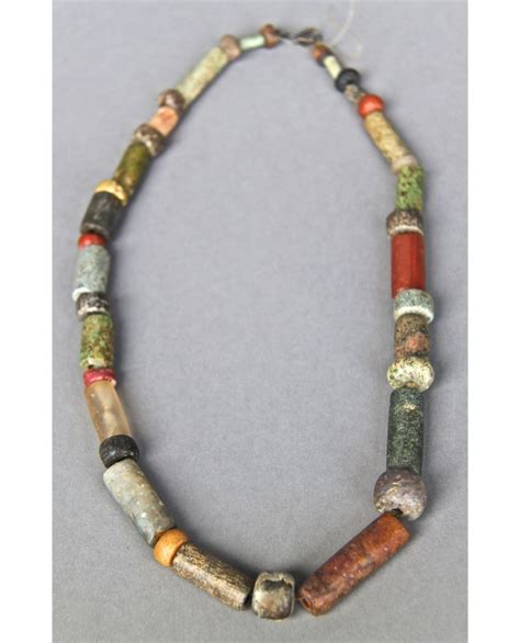Antique Native American Indian Trade Bead Necklace Multi Color