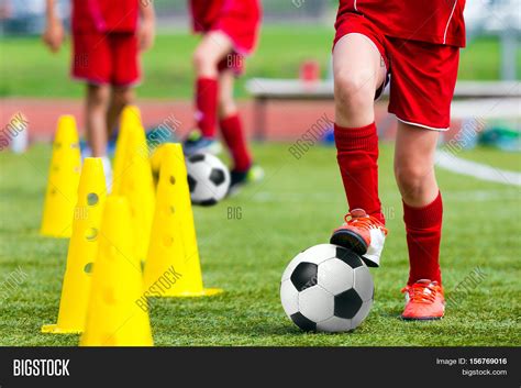 Kids Football Soccer Image And Photo Free Trial Bigstock