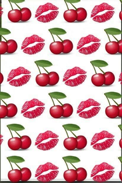 Cherry Kisses Cherry Kiss Sparkle Wallpaper Emo Wallpaper