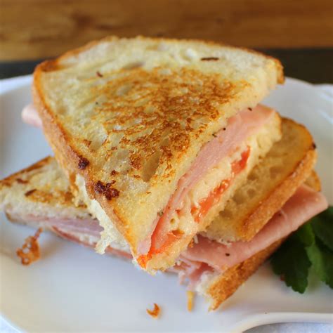 Grilled Ham Cheese And Tomato Sandwich Palatable Pastime Palatable