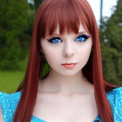 blue eyed polish girl as a beautiful anime girl openart