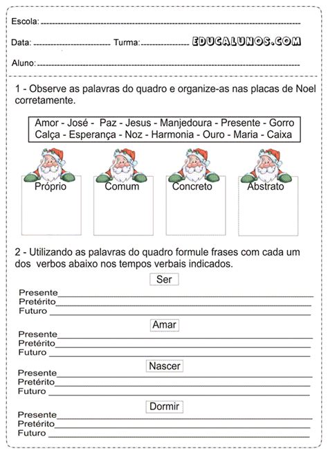 Exercícios De Português 5º Ano Para Imprimir Atividades Pedagógicas