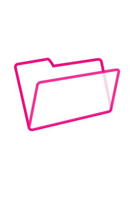 White And Pink Folder Clip Art At Vector Clip Art Online