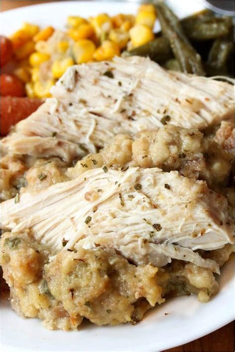 Crock Pot Chicken And Stuffing Is Fast Easy And