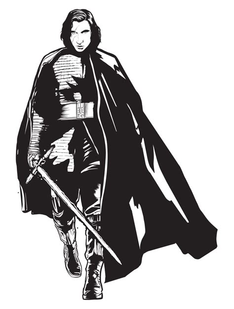 comment dessiner kylo ren  Les dessins et coloriage