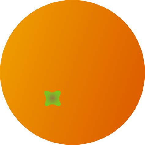 Whole Round Orange Fruit Free Clip Art