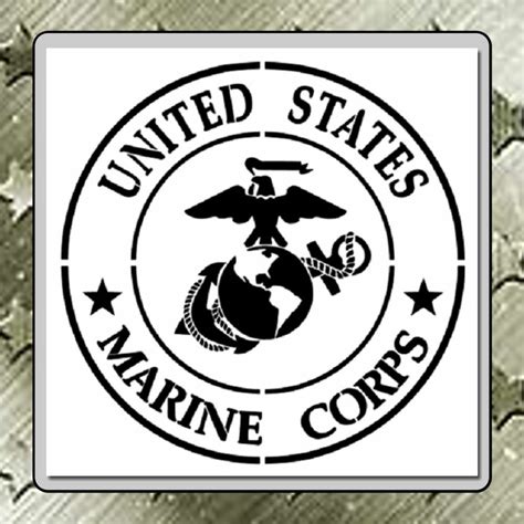 Marine Corps Emblem Stencil