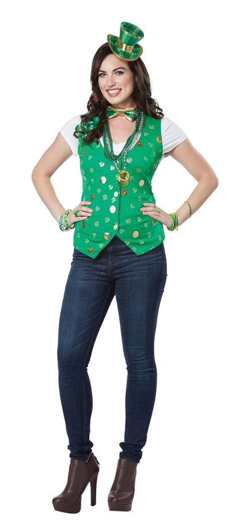 Fighting Irish Lucky Lady Leprechaun Adult Costume Kit Size Largex