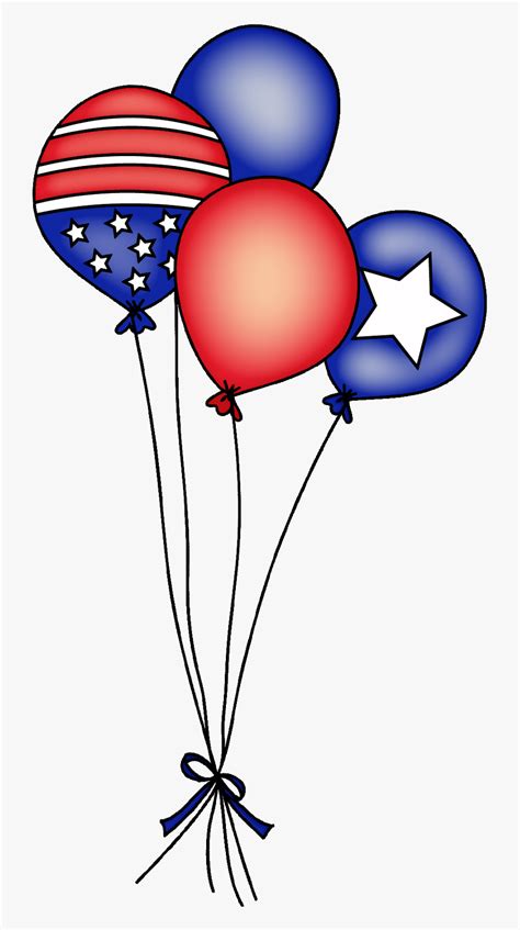 Transparent 4th Of July Clip Art 4th Of July Balloons Clipart Free