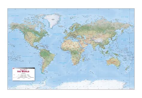 Physical Wall Map Of The World By Equator Maps Mapsales