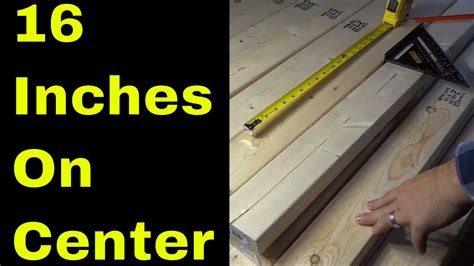 How To Measure 16 Inches On Center Framing A Wall Diy Youtube