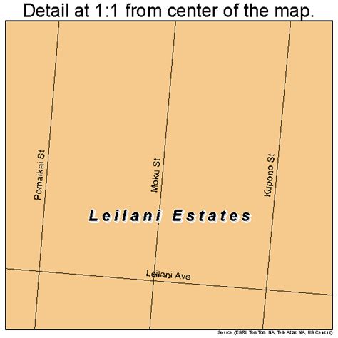 Leilani Rd In Ocean View Estates Hawaii Map
