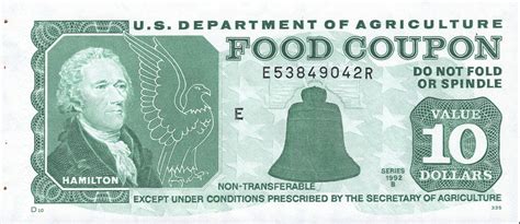 10 Dollars (United States Department of Agriculture Food Coupon