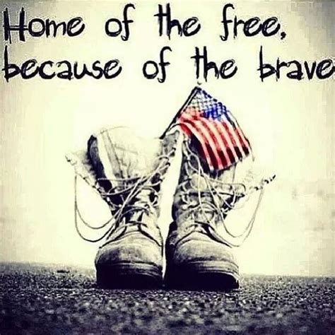 Perfect for any occasion, heading out or grilling on a sunday. Home of the free, because of the brave | Picture Quotes