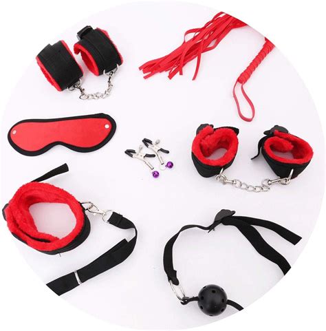 Flattering S Couples Handcuffs Whip Gag Sande X Mask Tail Bondage Rope Silicone An Ale