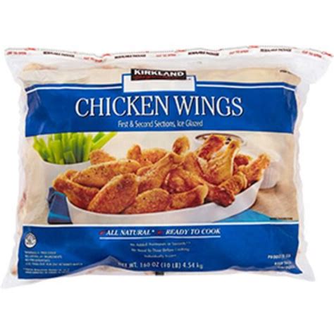 Kirkland Signature Ice Glazed All Natural Ready To Cook Chicken Wings Costco Meals Costco