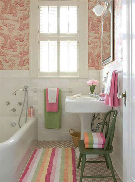 You can stencil a pattern. small-bathroom-design-ideas-on-a-budget - Easyday