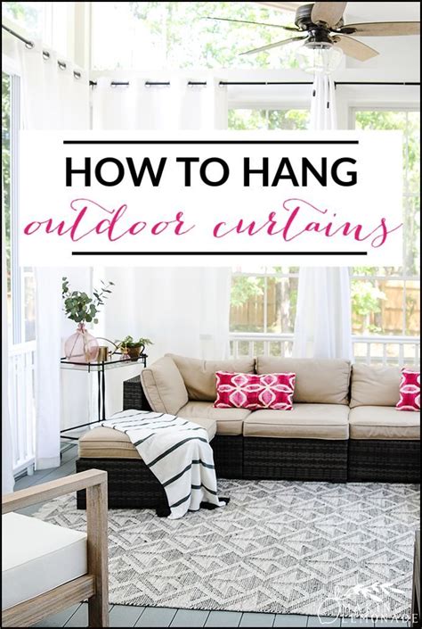 How To Hang Outdoor Curtains Outdoor Curtains For Patio Outdoor
