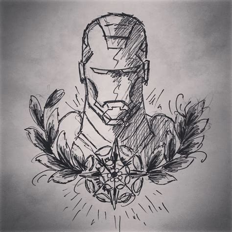 Iron Man Drawings Art Humanoid Sketch