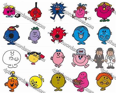 100 Pics Mr Men Level 41 60 Answers 4 Pics 1 Word Daily Puzzle Answers