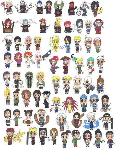 Characters From Naruto In Chibi By Samira Smile On Deviantart