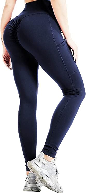 Cross1946 Butt Lifting Booty Yoga Pants With Pockets For Women High