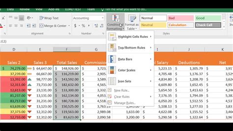 Ms Excel Highlight Cell Rules Youtube