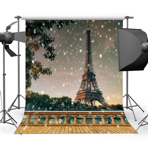 Mehofoto Eiffel Tower Photo Backdrop Romantic Paris Theme