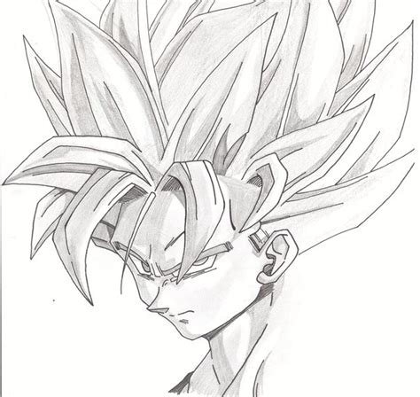 Dragon ball z has by far come a long way since it's start back in 1995. Dragon Ball Z Goku Drawing at GetDrawings | Free download