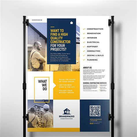 Construction Poster Template Poster Template Graphic Design Business