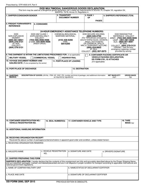 Dd Form 2890 Fill Out Sign Online And Download Fillable Pdf
