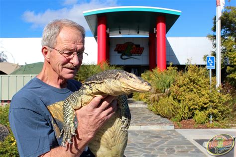 Monty Krizan Of Montys Traveling Reptile Show Fame Poses With His