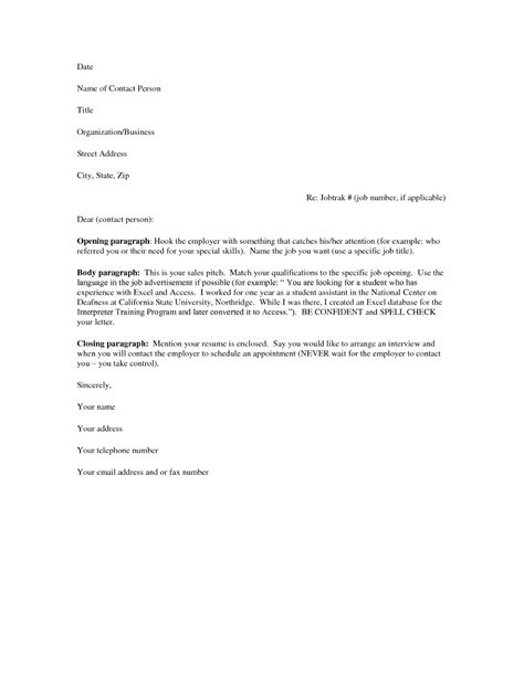 Free Cover Letter Samples For Resumes Sample Resumes