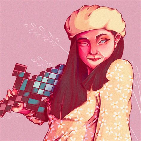 Artstation Minecraft Girl