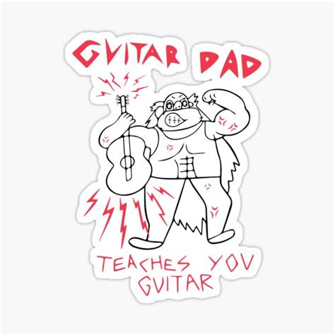 Guitar Dad Teaches You Guitar Steven Universe Sticker For Sale By