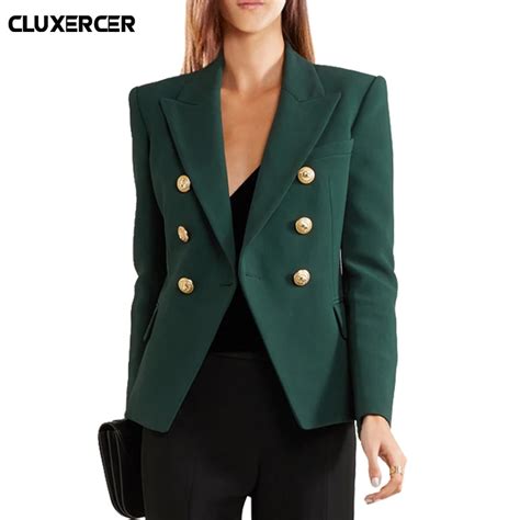 Women Blazers And Jackets 2018 New Spring Autumn Fashion Double