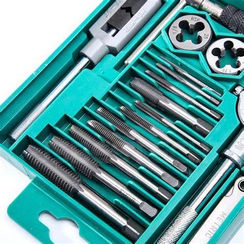 Alloy Steel Metric And Inch 40 Pieces Unc Unf Tap And Die Set